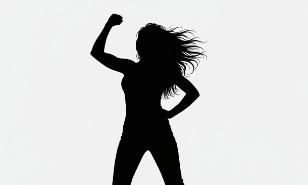 Silhouette of A Strong Woman Who is Exploring the Practice of Labia Stretching
