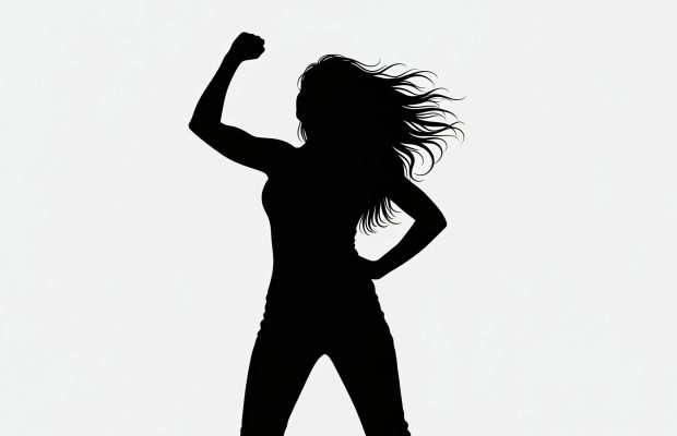Silhouette of A Strong Woman Who is Exploring the Practice of Labia Stretching